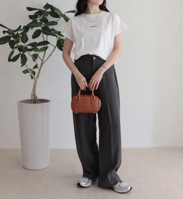 fredy emue「【LACOSTE／ラコステ】ロゴ入り半袖Tシャツ」|Tシャツ・カットソー|