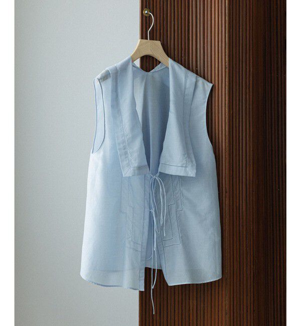 SALON adam et rope'「コットンシルクジレブラウス」|シャツ・ブラウス|