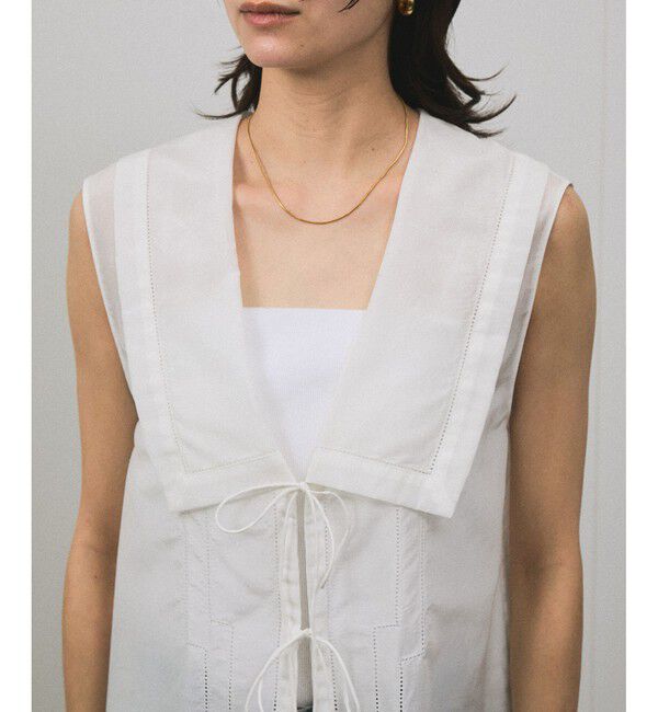 SALON adam et rope'「コットンシルクジレブラウス」|シャツ・ブラウス|