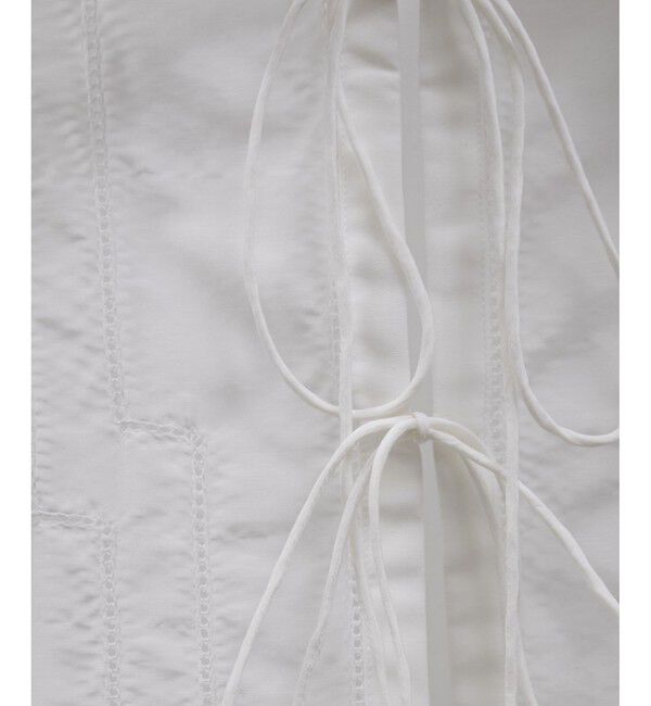 SALON adam et rope'「コットンシルクジレブラウス」|シャツ・ブラウス|