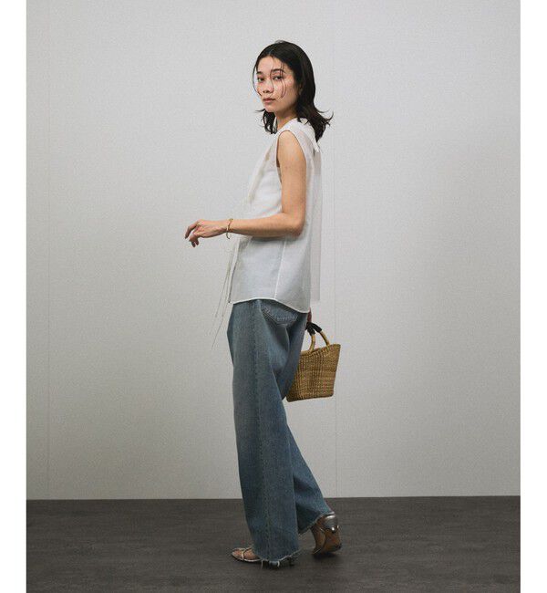 SALON adam et rope'「コットンシルクジレブラウス」|シャツ・ブラウス|