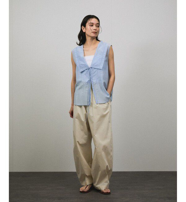 SALON adam et rope'「コットンシルクジレブラウス」|シャツ・ブラウス|