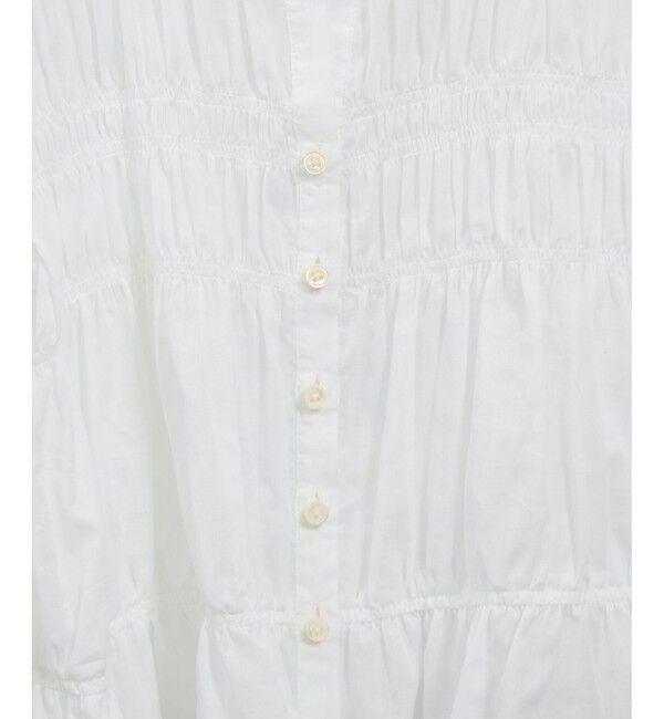 SALON adam et rope'「Shuttlenotesワッシャーローンシャーリングブラウス［洗える］」|シャツ・ブラウス|