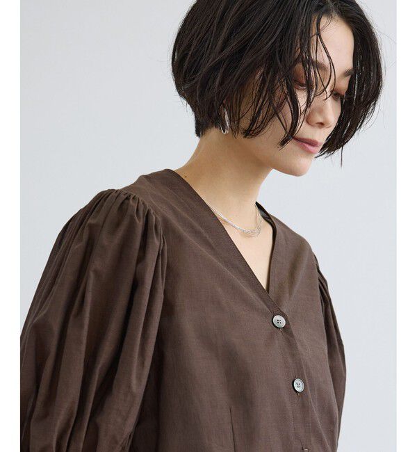 SALON adam et rope'「ギャザーボリュームスリーブブラウス」|シャツ・ブラウス|