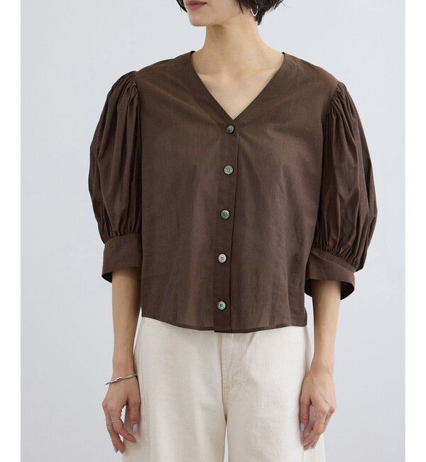 SALON adam et rope'「ギャザーボリュームスリーブブラウス」|シャツ・ブラウス|