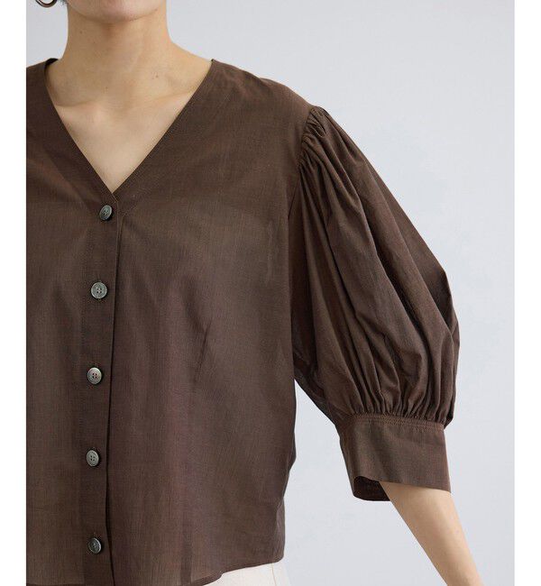 SALON adam et rope'「ギャザーボリュームスリーブブラウス」|シャツ・ブラウス|