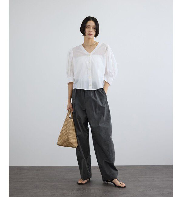 SALON adam et rope'「ギャザーボリュームスリーブブラウス」|シャツ・ブラウス|