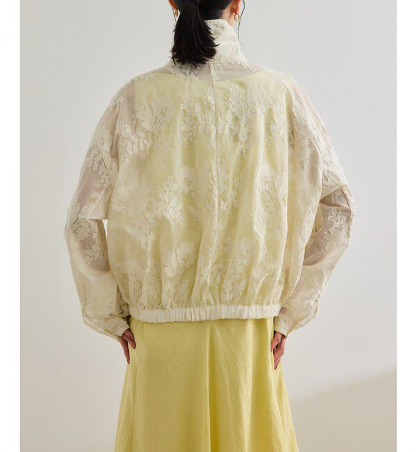 ROPE「フラワーエンブロイダリーライトブルゾン/セットアップ対応」|ブルゾン・スタジャン|