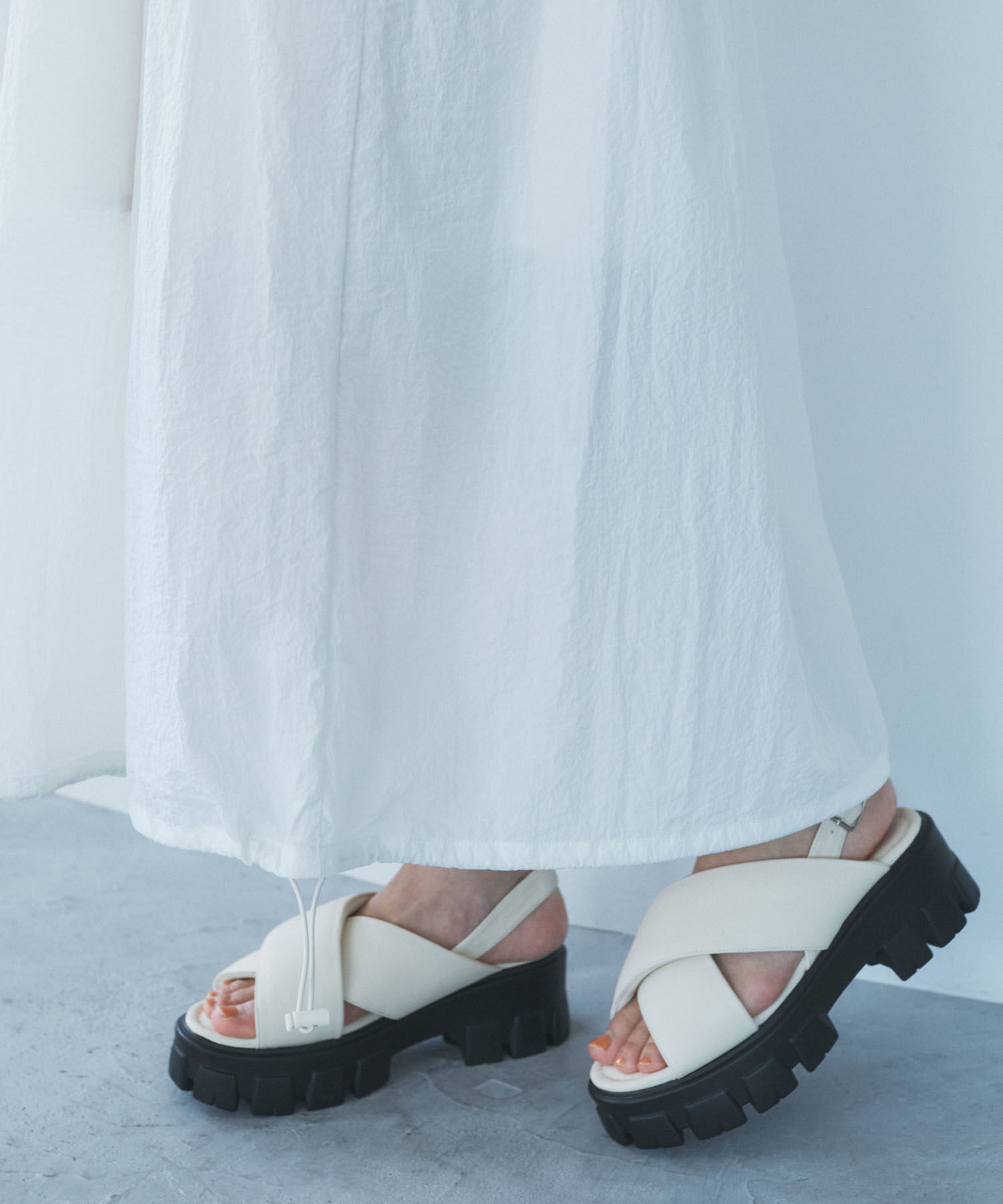 VIS「【SET】ショートボレロ＆リブ切り替えキャミワンピース」|ワンピース|