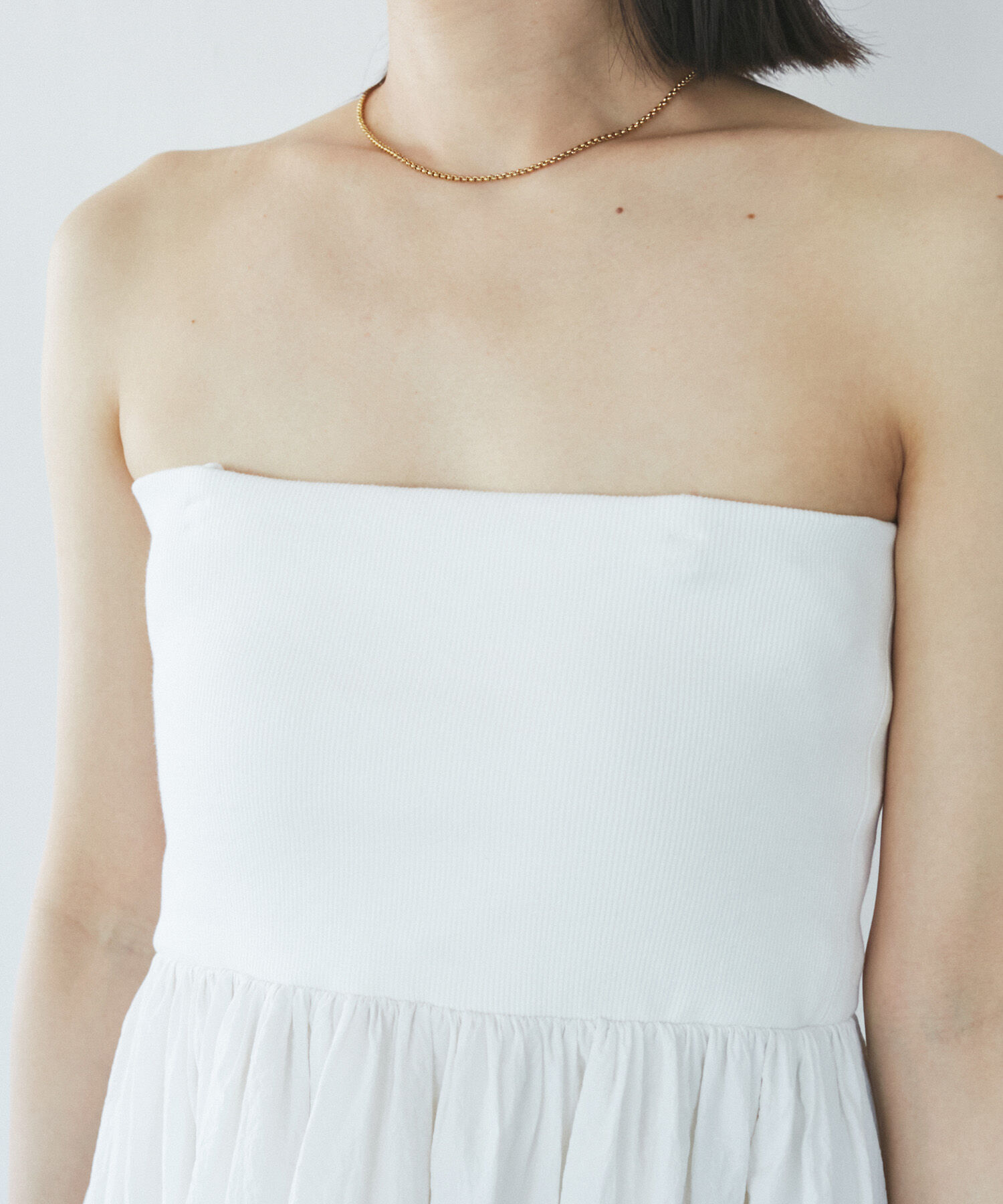 VIS「【SET】ショートボレロ＆リブ切り替えキャミワンピース」|ワンピース|