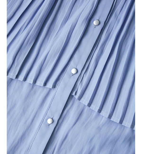 VIS「プリーツデザインブラウス/通勤対応」|シャツ・ブラウス|