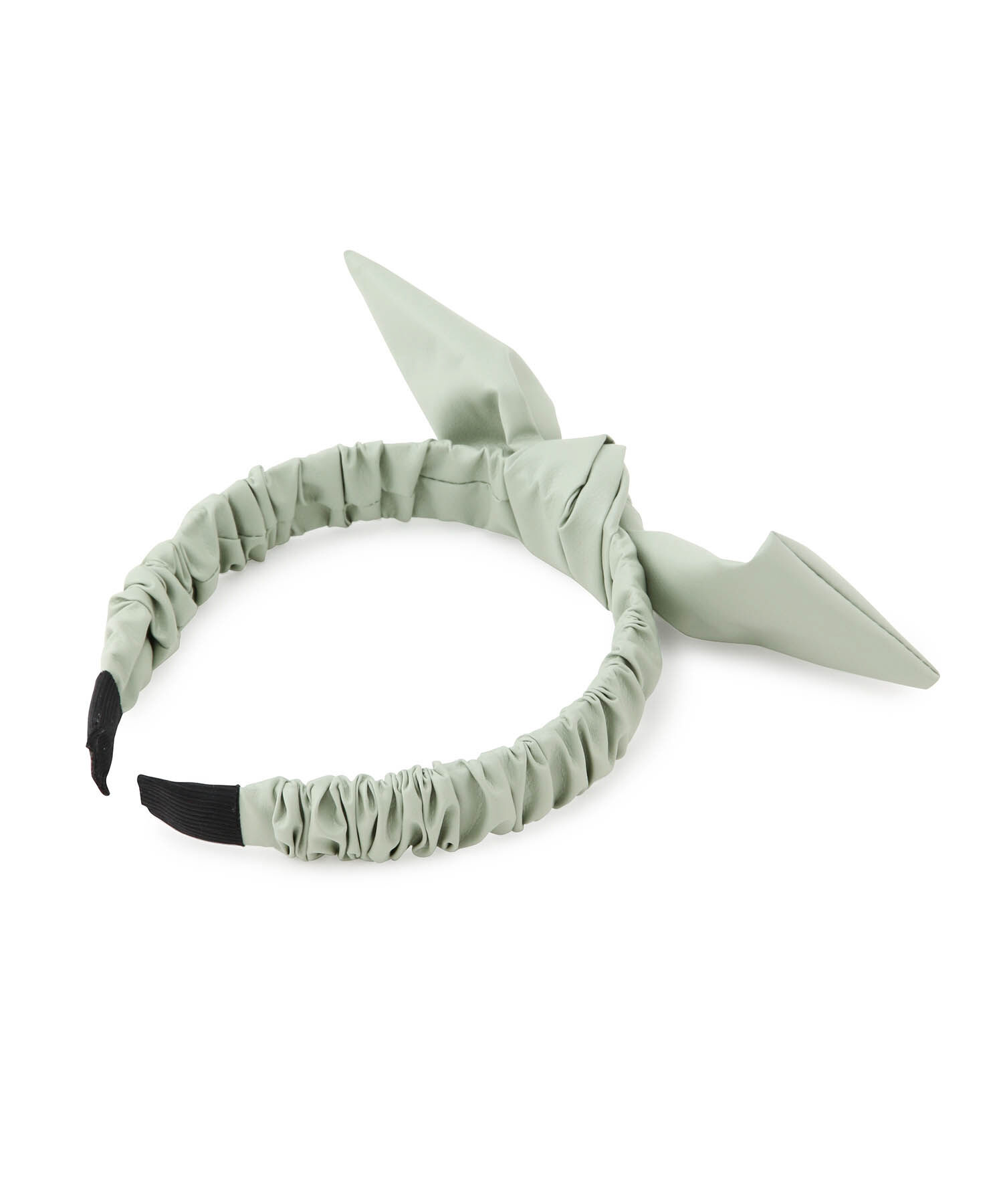 ROPE PICNIC PASSAGE「ソフトフェイクレザーギャザーリボンカチューシャ」|カチューシャ|