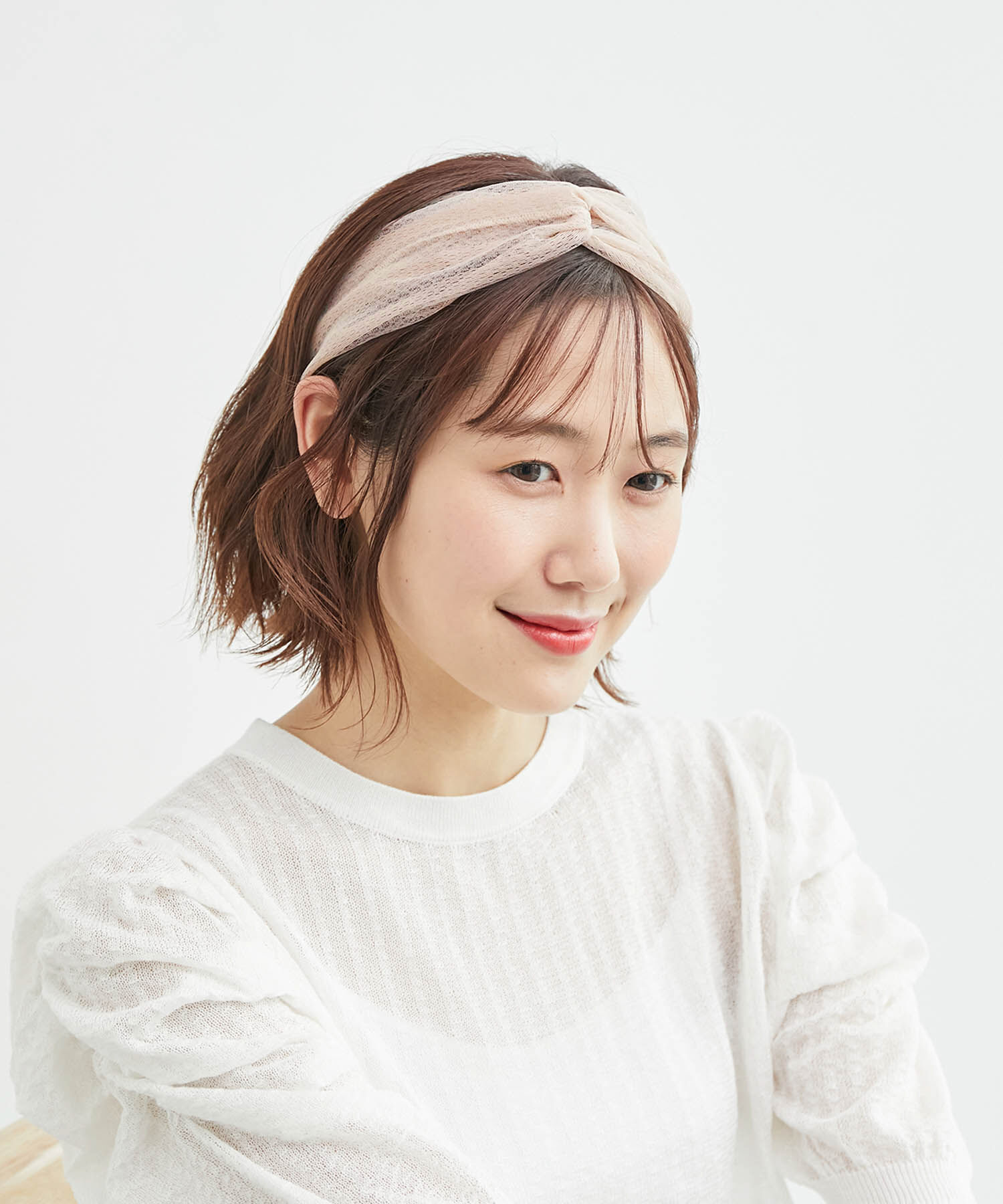 ROPE PICNIC PASSAGE「オーガンジーレースヘアターバン」|ヘアバンド|