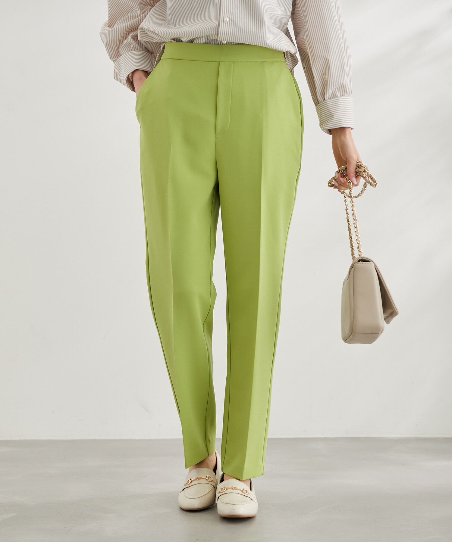 Rope&rsquo;Picnic「ラク美/スティックカラーパンツ」|スラックス|