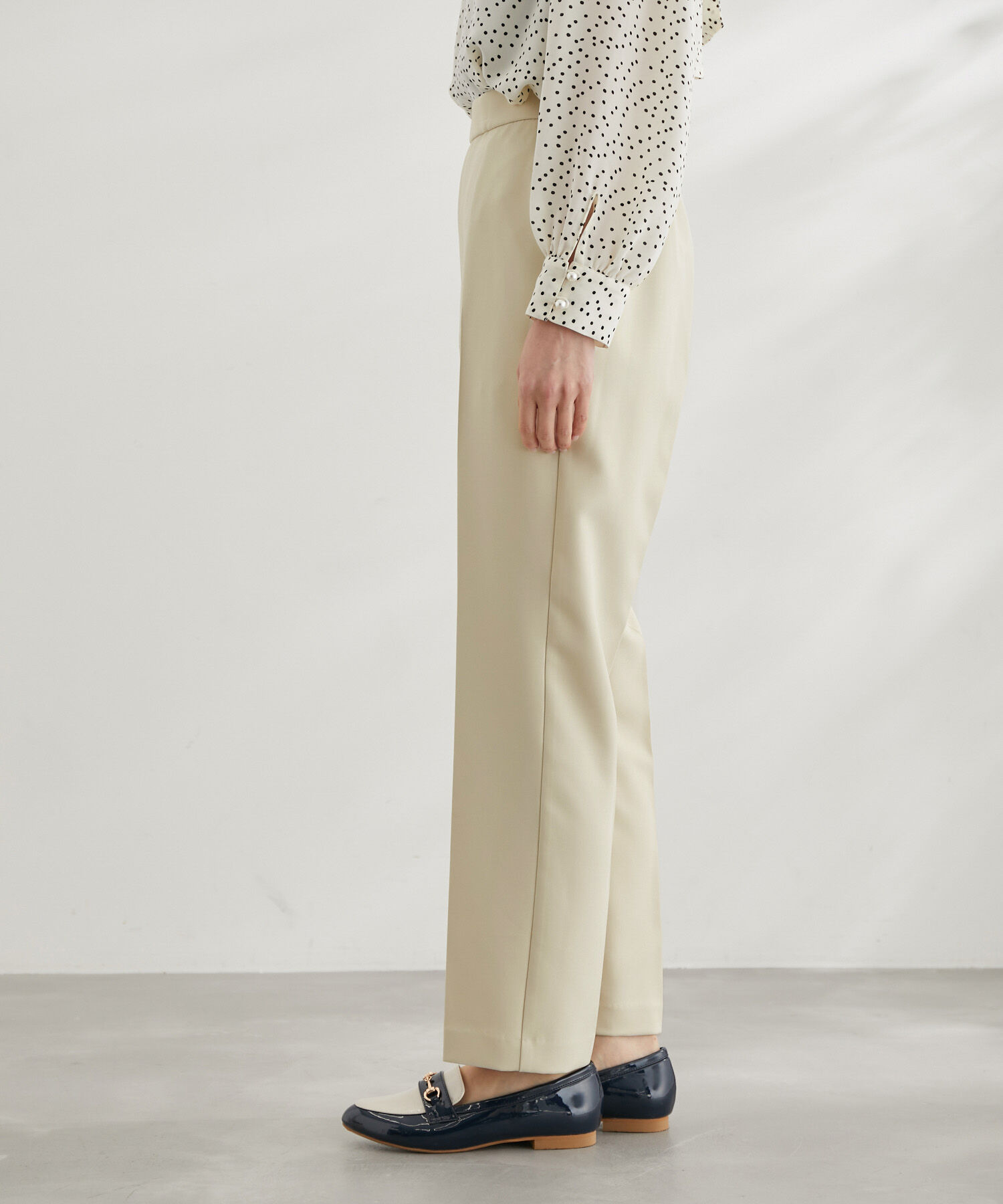 Rope&rsquo;Picnic「ラク美/スティックカラーパンツ」|スラックス|