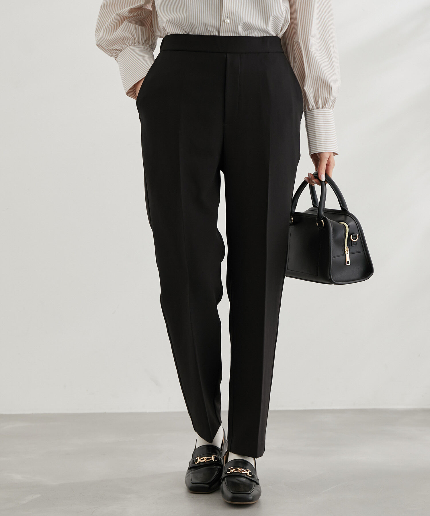 Rope&rsquo;Picnic「ラク美/スティックカラーパンツ」|スラックス|