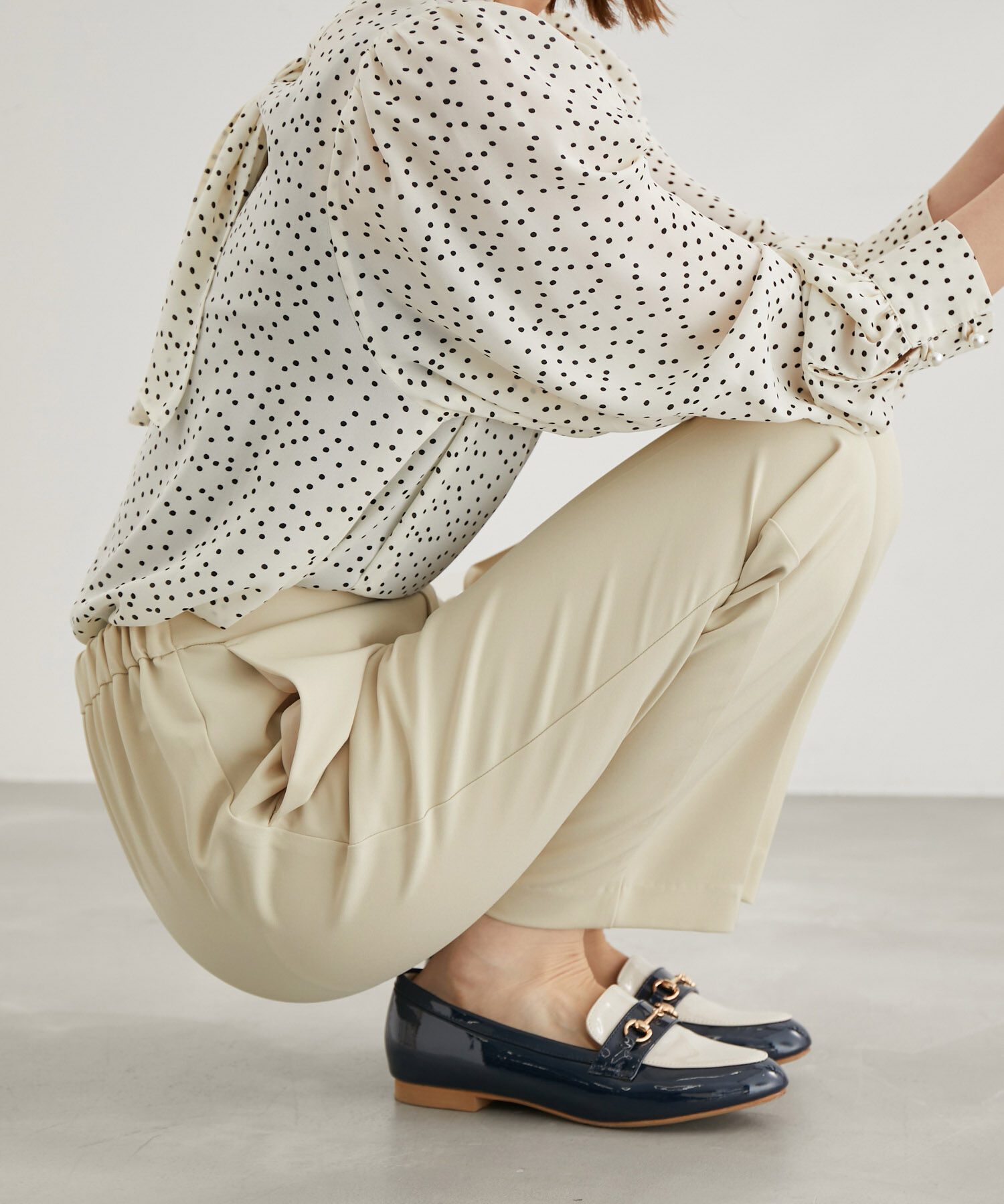 Rope&rsquo;Picnic「ラク美/スティックカラーパンツ」|スラックス|