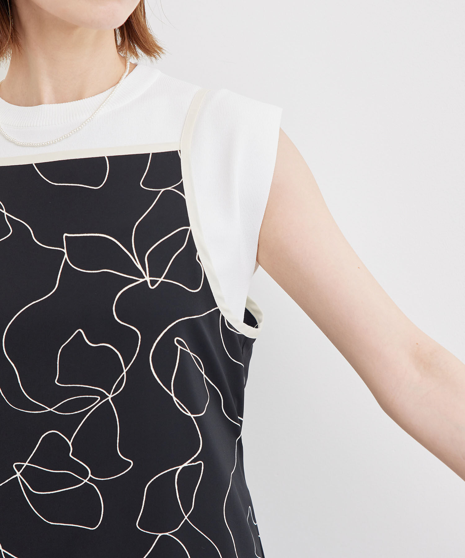 Rope&rsquo;Picnic「線画プリントキャミソールワンピース」|ワンピース|