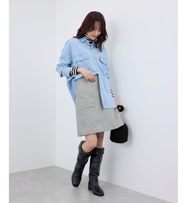 Rope&rsquo;Picnic「ジャージメルトンスカート」|スカート|