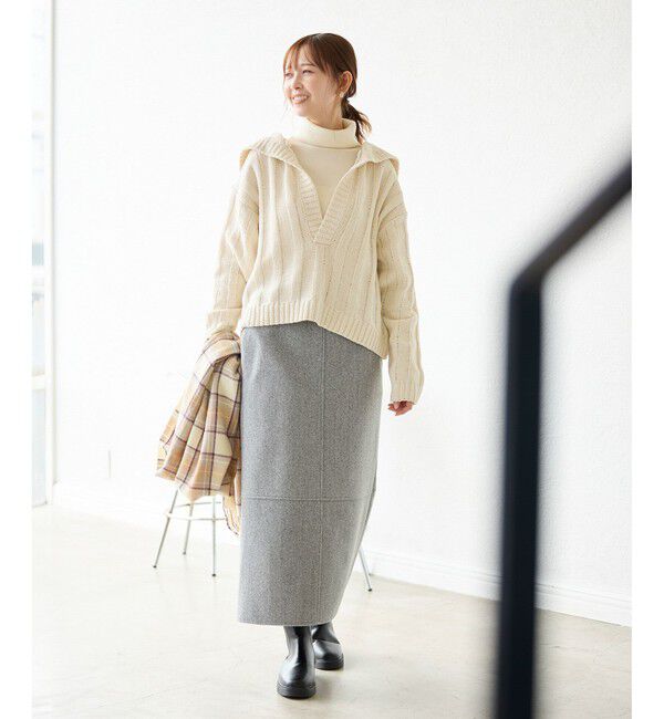 Rope&rsquo;Picnic「アンジェリーナモールニットスキッパープルオーバー」|ニット・セーター|
