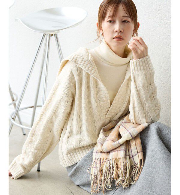 Rope&rsquo;Picnic「アンジェリーナモールニットスキッパープルオーバー」|ニット・セーター|