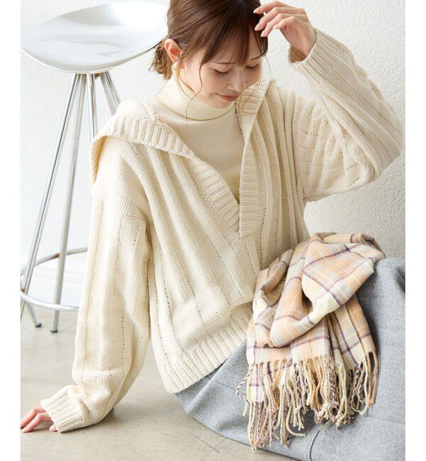 Rope&rsquo;Picnic「アンジェリーナモールニットスキッパープルオーバー」|ニット・セーター|