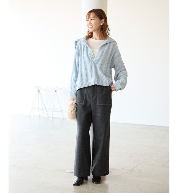 Rope&rsquo;Picnic「アンジェリーナモールニットスキッパープルオーバー」|ニット・セーター|