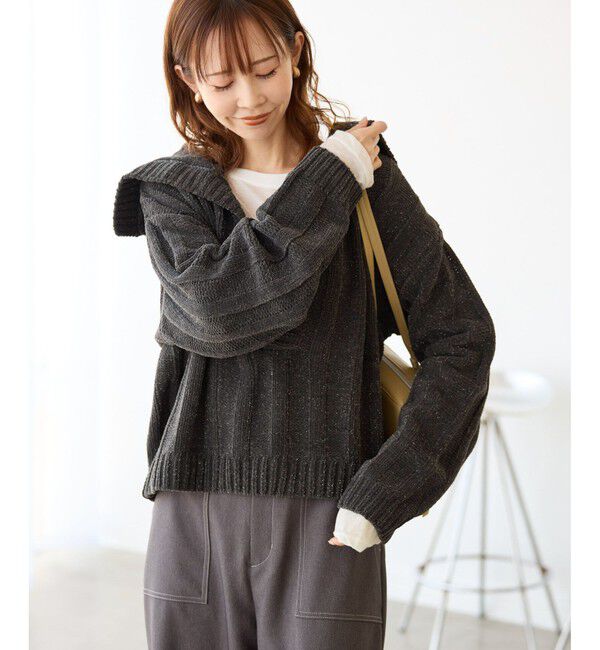 Rope&rsquo;Picnic「アンジェリーナモールニットスキッパープルオーバー」|ニット・セーター|