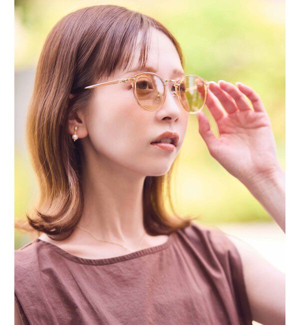 ROPE PICNIC PASSAGE「調光レンズケース付きメタルブリッジベーシックアイウェア」|サングラス|ベージュ系(28)