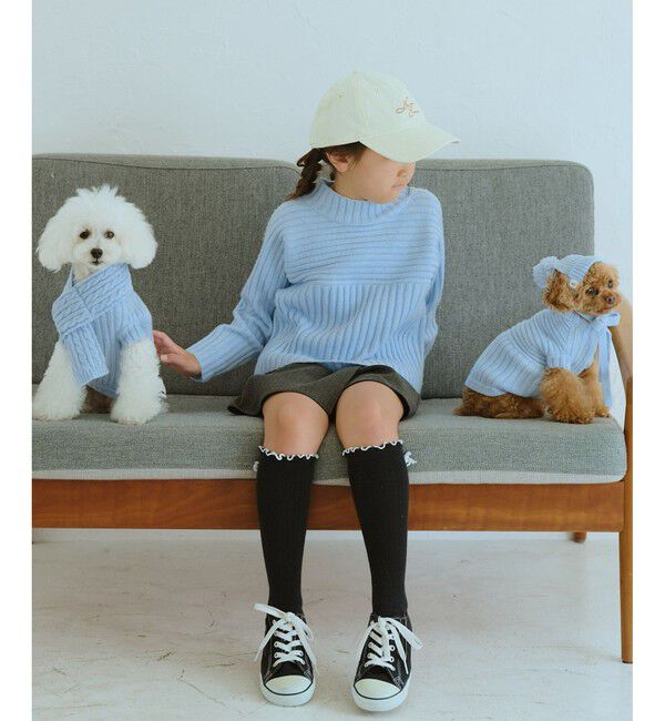 ROPE PICNIC PASSAGE「【DOG】リブ切り替えニット/リンクコーデ」|その他|