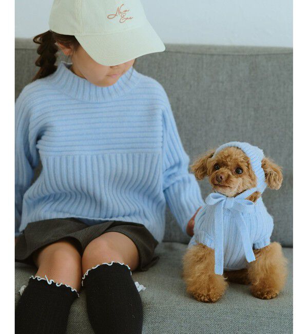 ROPE PICNIC PASSAGE「【DOG】リブ切り替えニット/リンクコーデ」|その他|