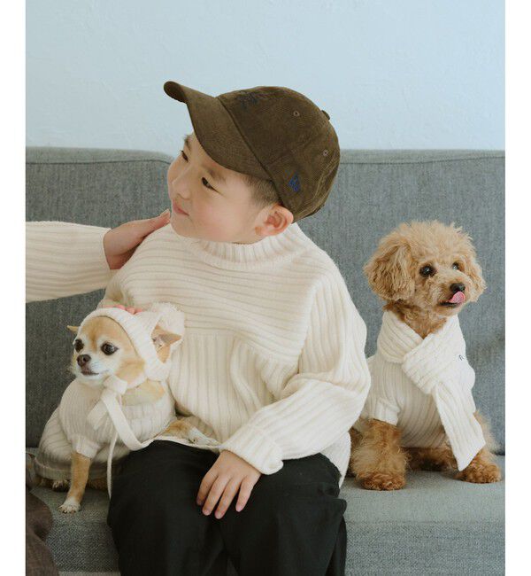 ROPE PICNIC PASSAGE「【DOG】リブ切り替えニット/リンクコーデ」|その他|