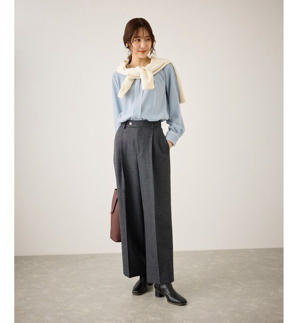 Rope&rsquo;Picnic「配色パイピングブラウス」|シャツ・ブラウス|