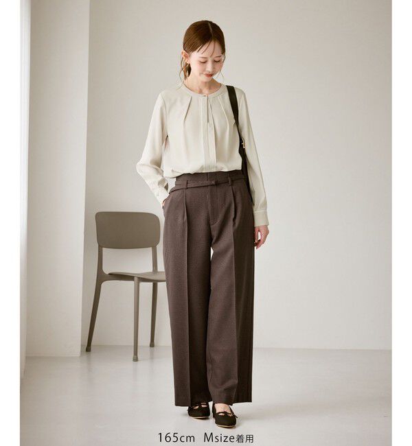 Rope&rsquo;Picnic「配色パイピングブラウス」|シャツ・ブラウス|