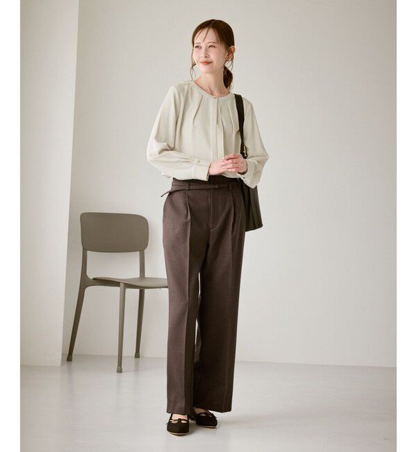 Rope&rsquo;Picnic「配色パイピングブラウス」|シャツ・ブラウス|