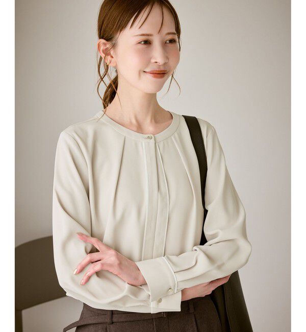 Rope&rsquo;Picnic「配色パイピングブラウス」|シャツ・ブラウス|