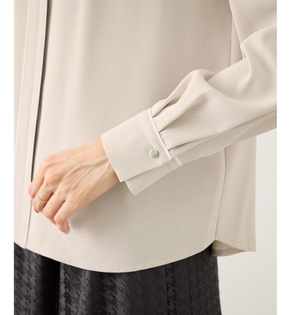 Rope&rsquo;Picnic「配色パイピングブラウス」|シャツ・ブラウス|