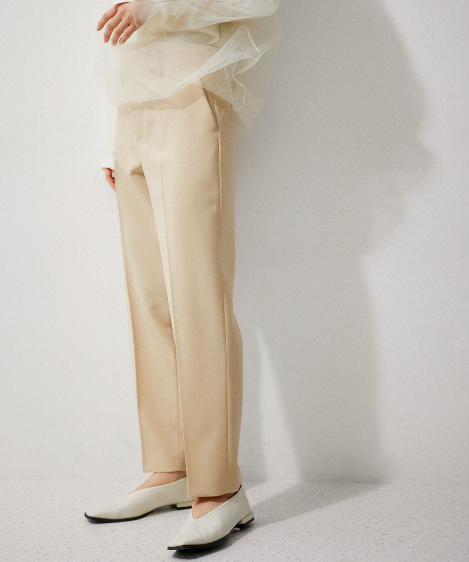 ADAM ET ROPE'「【サステナブル】スリムスラックス」|スラックス|