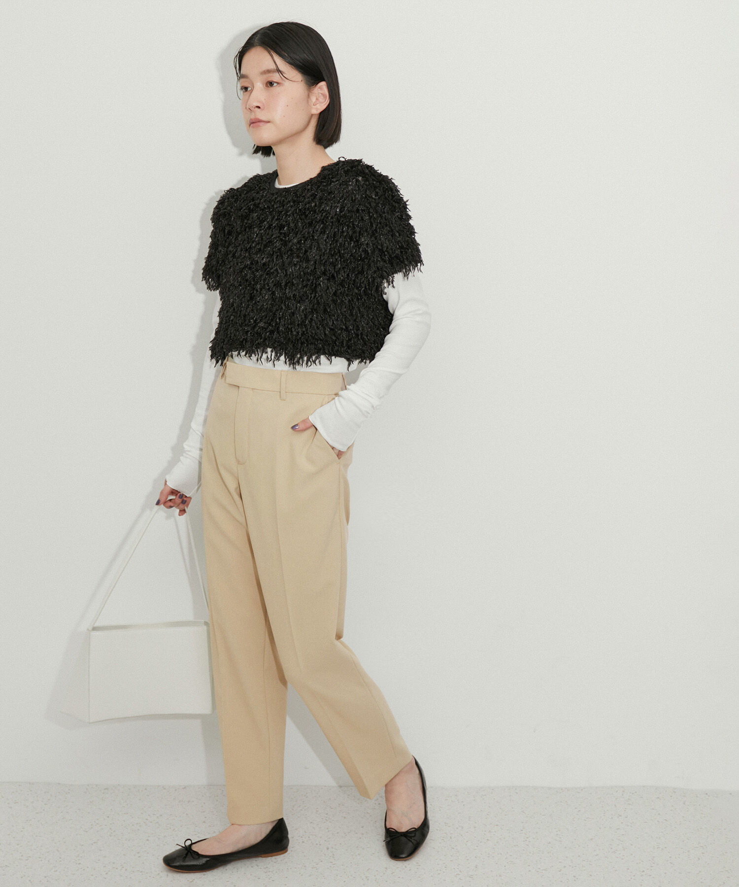 ADAM ET ROPE'「【サステナブル】スリムスラックス」|スラックス|