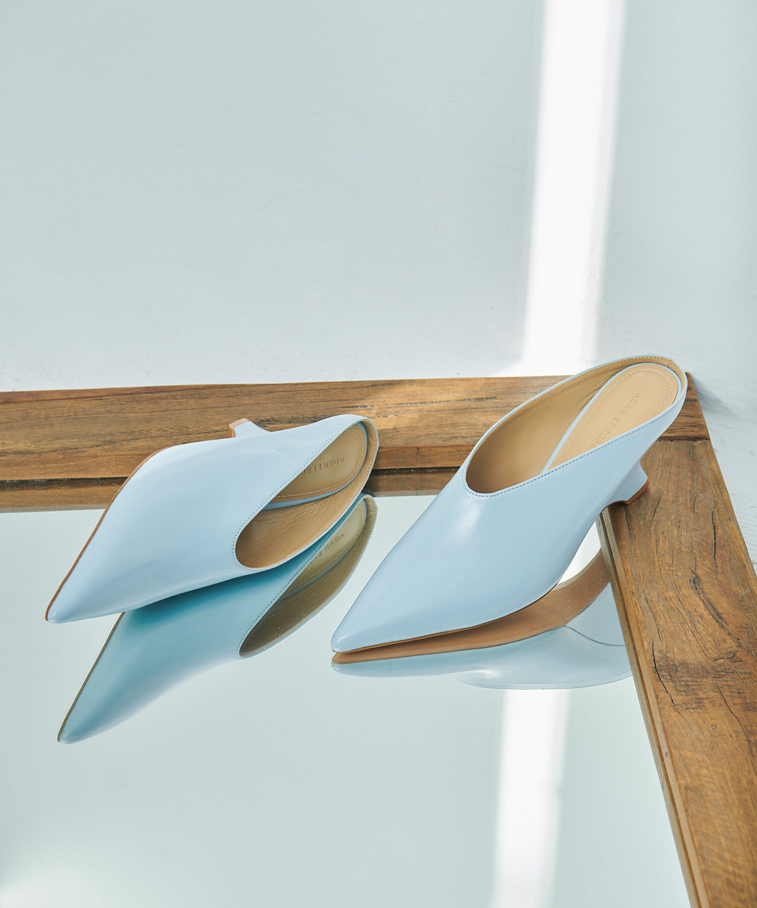 ADAM ET ROPE'「フォルムウェッジミュール」|その他|サックス(48)