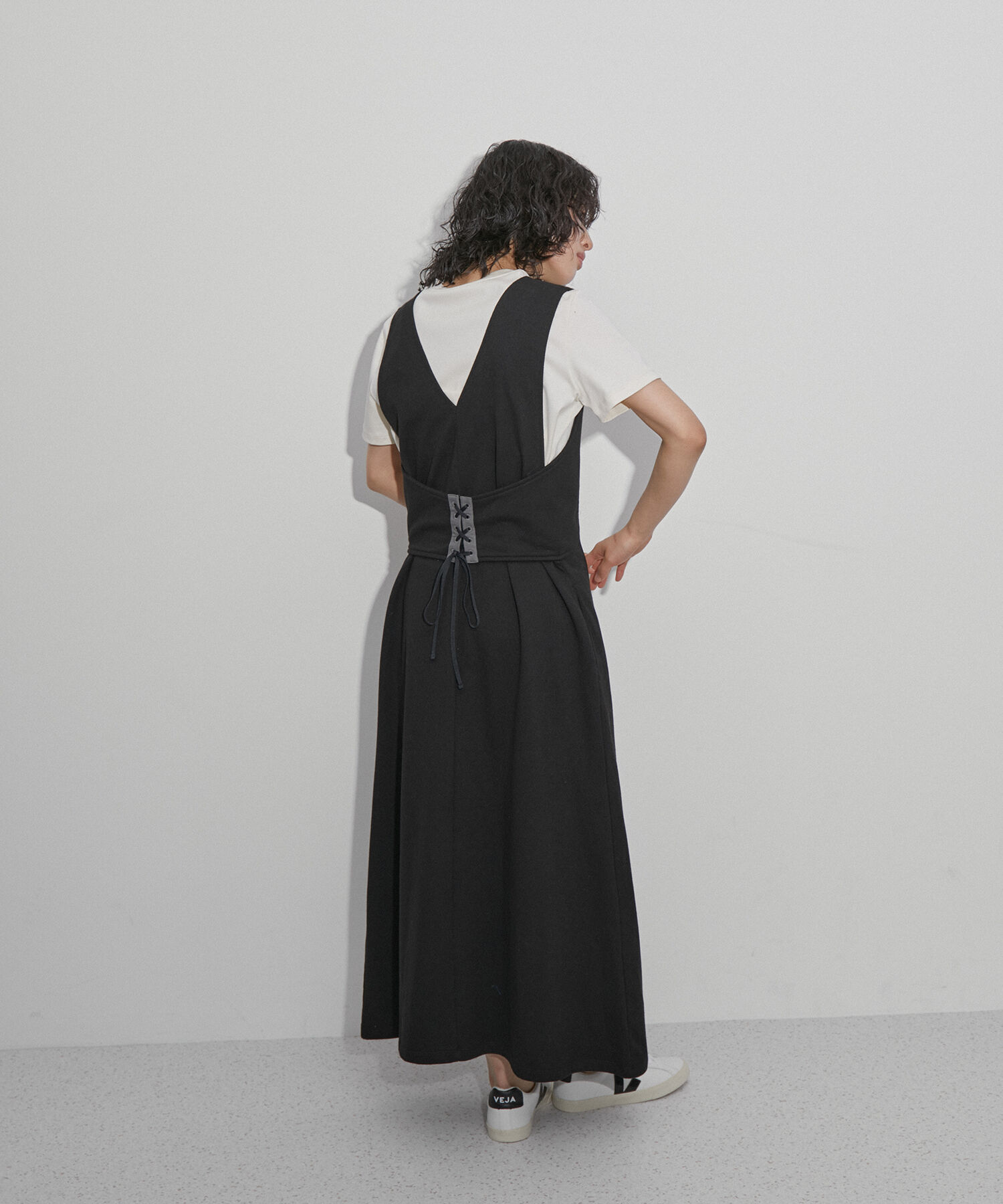 ADAM ET ROPE'「【WEB限定・サステナブル】2WAYジップジレワンピース」|ワンピース|