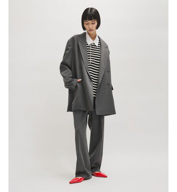 ADAM ET ROPE'「【オケージョン】ドロストスラックス」|スラックス|