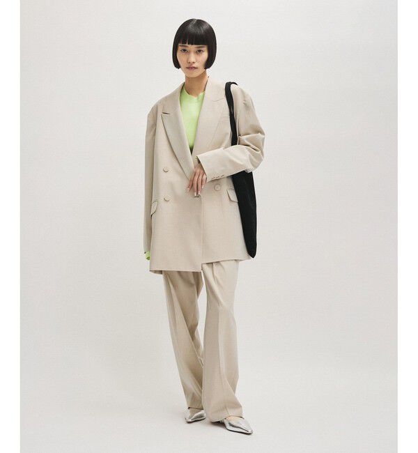 ADAM ET ROPE'「【オケージョン】ドロストスラックス」|スラックス|