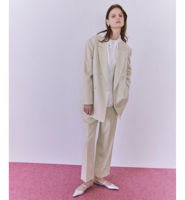 ADAM ET ROPE'「【オケージョン】ドロストスラックス」|スラックス|