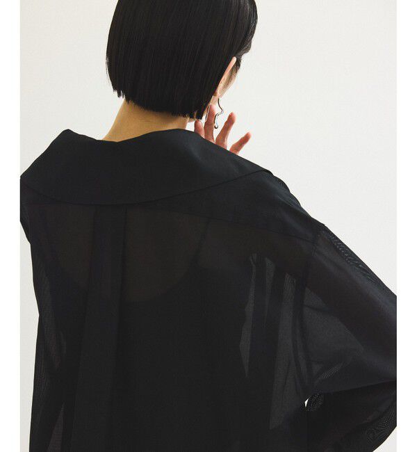 ADAM ET ROPE'「パナマコットンカーディガンブラウス」|シャツ・ブラウス|