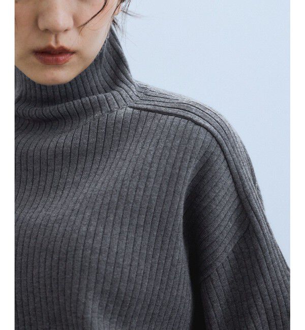 ADAM ET ROPE'「【WEB限定】・【定番人気】WOOL混リブタートルニット」|ニット・セーター|
