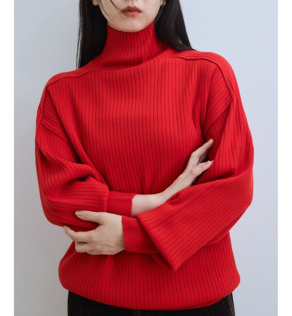 ADAM ET ROPE'「【WEB限定】・【定番人気】WOOL混リブタートルニット」|ニット・セーター|
