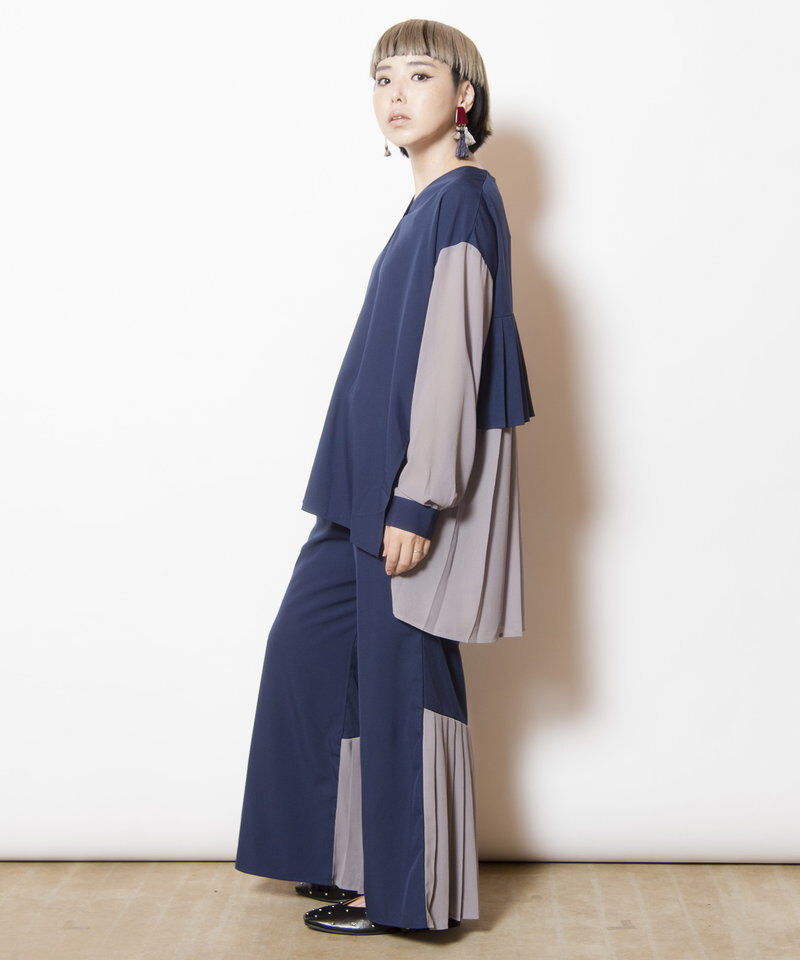  「バックプリーツヘムパンツ」|その他|