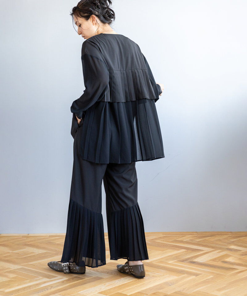  「バックプリーツヘムパンツ」|その他|