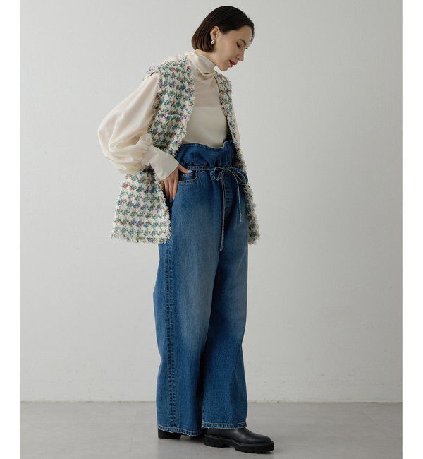  「LINTONフリンジジレ」|ベスト・ジレ|